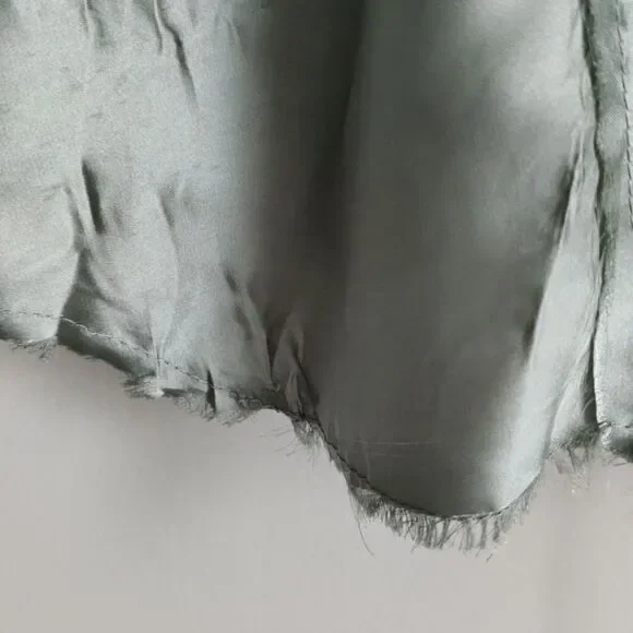 Zara silky rough edge diagonal top - Picture 2 of 8